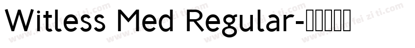Witless Med Regular字体转换